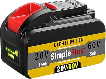 15Ah Replacement for Dewalt 20v/60v Flex-Volt Battery Lithium DCB609 DCB606 DCB612 DCB615 Compatible with DeWalt 60V Cordless Power Tools